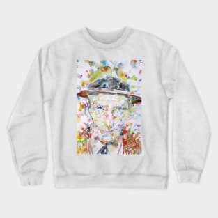 WILLIAM S. BURROUGHS watercolor portrait .1 Crewneck Sweatshirt